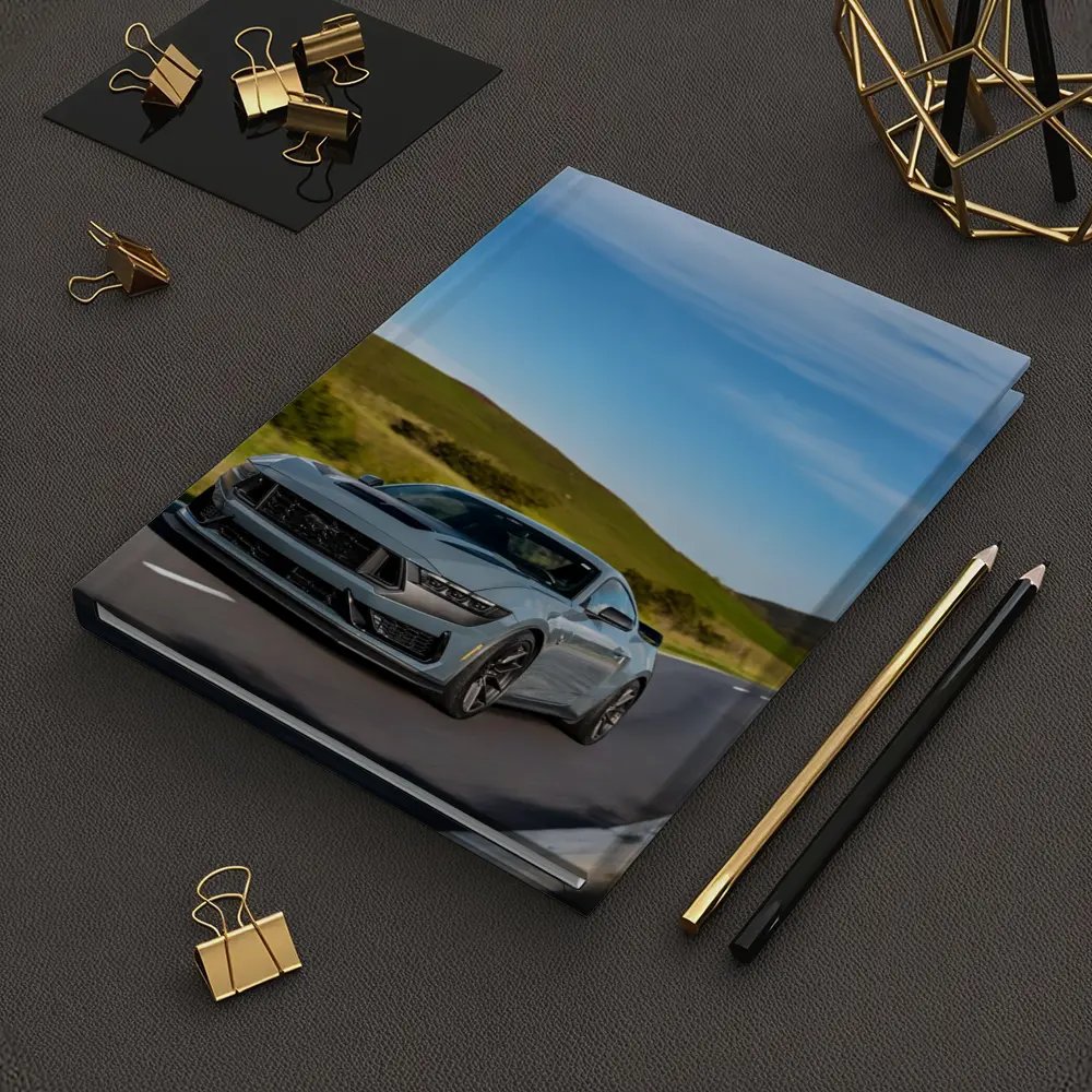 Ford Mustang Dark Horse Rolling Country Road – Notebooks