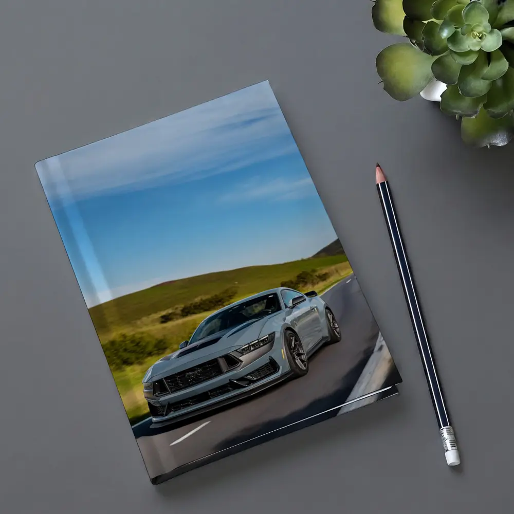 Ford Mustang Dark Horse Rolling Country Road – Notebooks