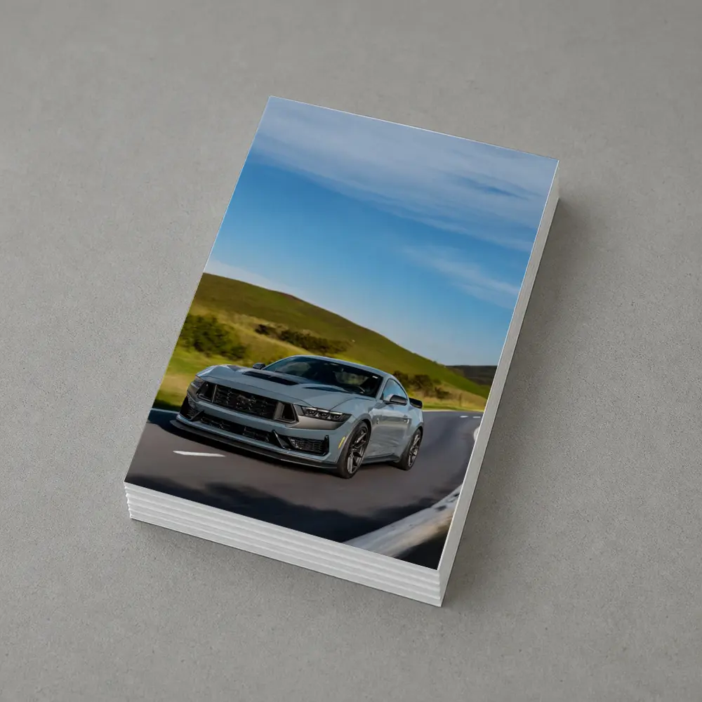 Ford Mustang Dark Horse Rolling Country Road – Postcards