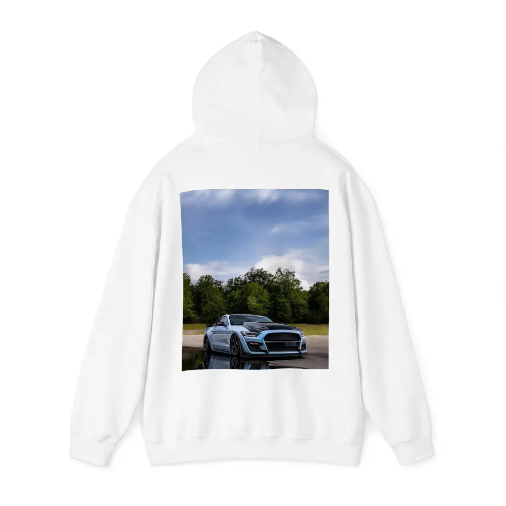 Ford Mustang GT500 Blue Sky Reflection – Hoodies