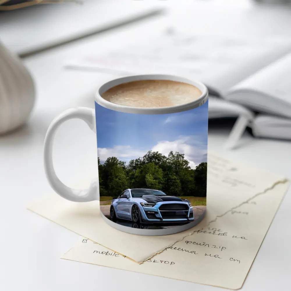 Ford Mustang GT500 Blue Sky Reflection – Mugs