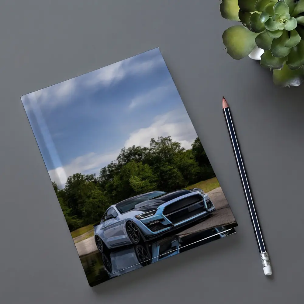 Ford Mustang GT500 Blue Sky Reflection – Notebooks