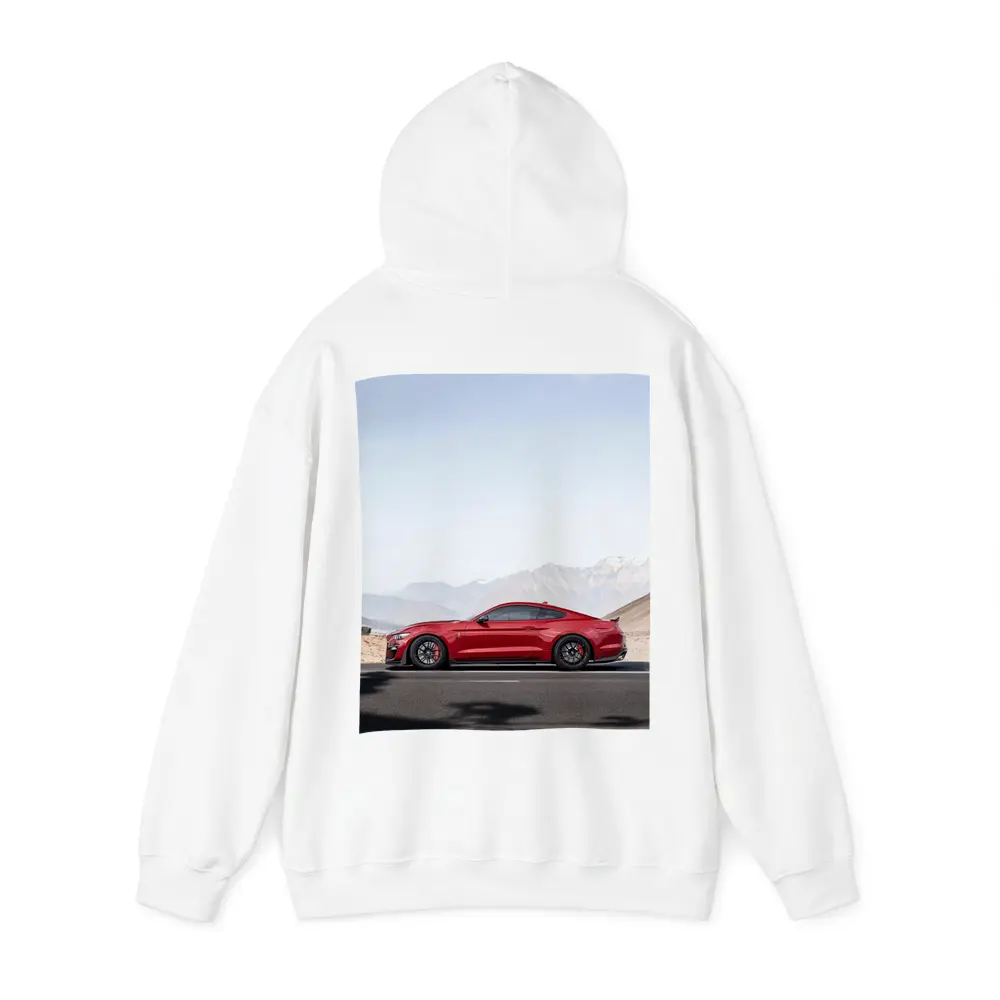 Ford Mustang Red Mountain Road Side Profile – Hoodies