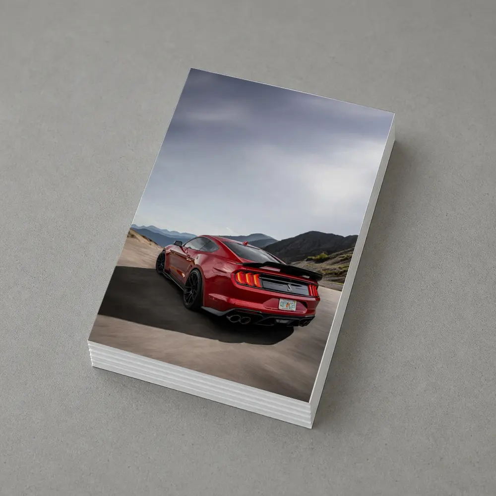 Ford Mustang Shelby Red Mountain Road – Postcards