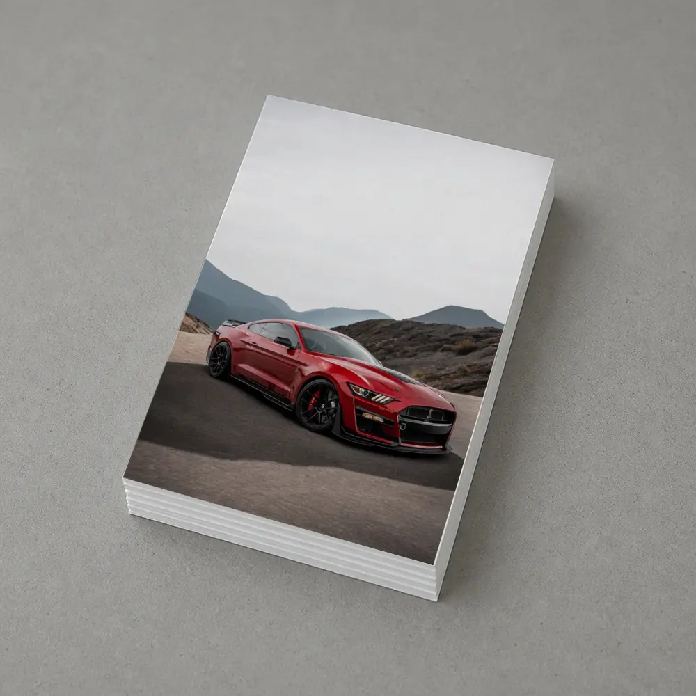 Ford Mustang Shelby Red Mountain Road – Postcards