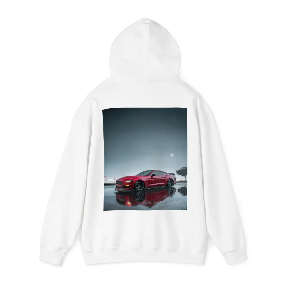 Ford Mustang Red Shelby Rainy Night – Hoodies