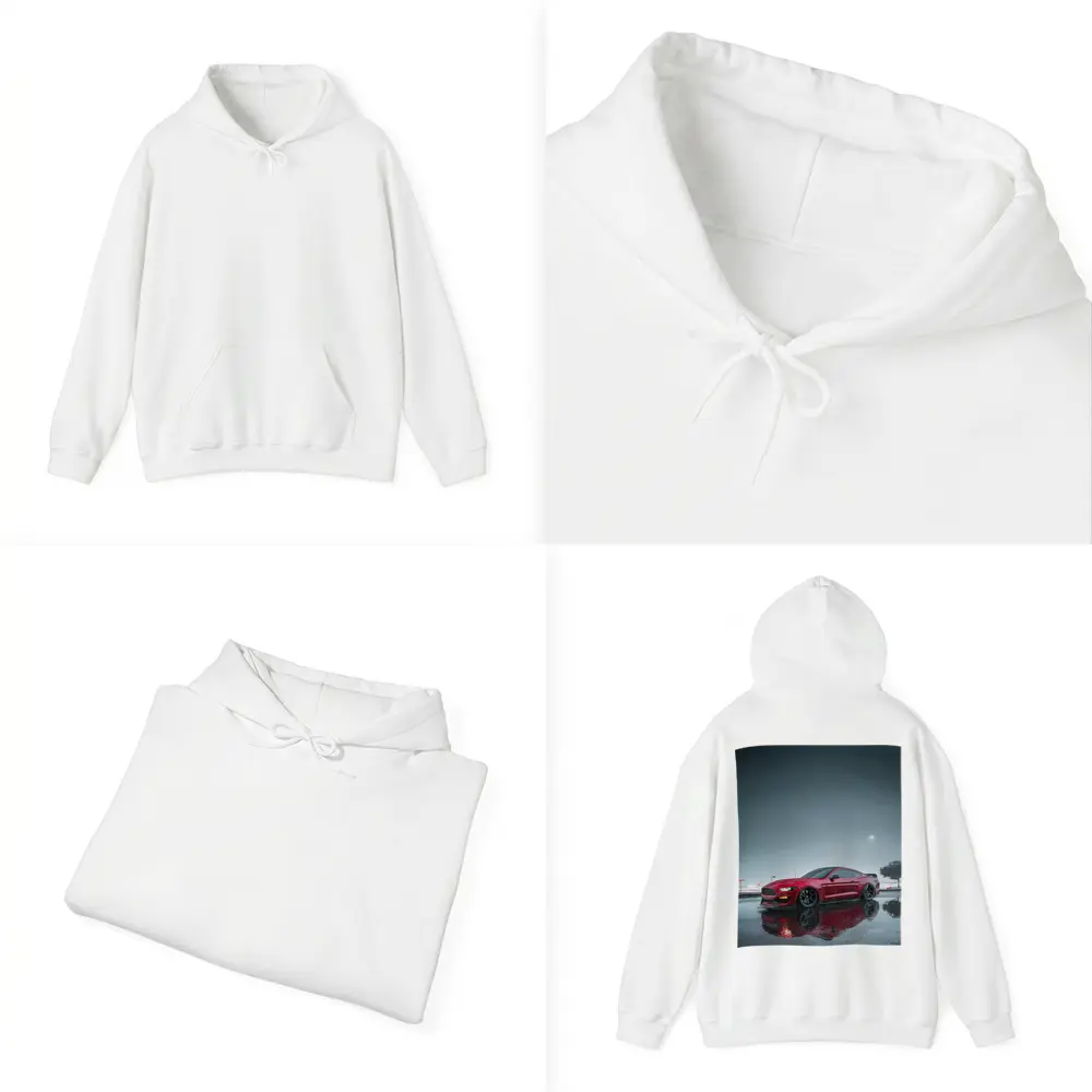 Ford Mustang Red Shelby Rainy Night – Hoodies