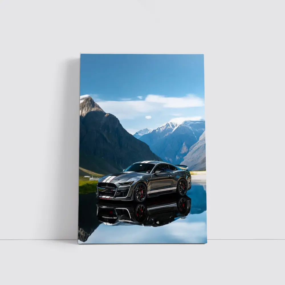 Ford Mustang Shelby GT500 Mountain Reflection – Wall Art