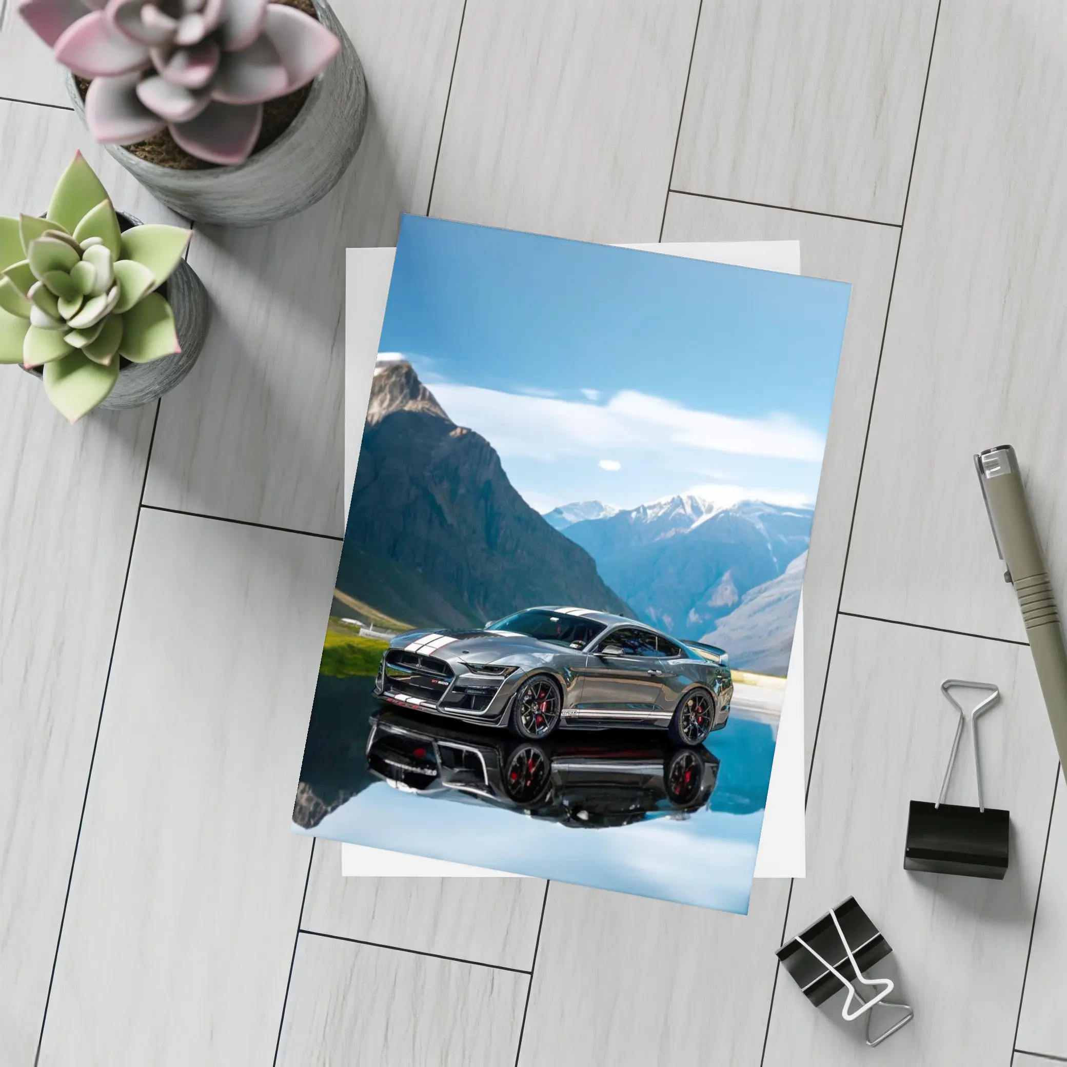 Ford Mustang Shelby GT500 Mountain Reflection – Postcards