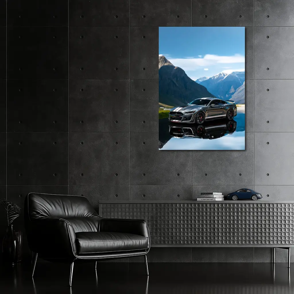Ford Mustang Shelby GT500 Mountain Reflection – Wall Art