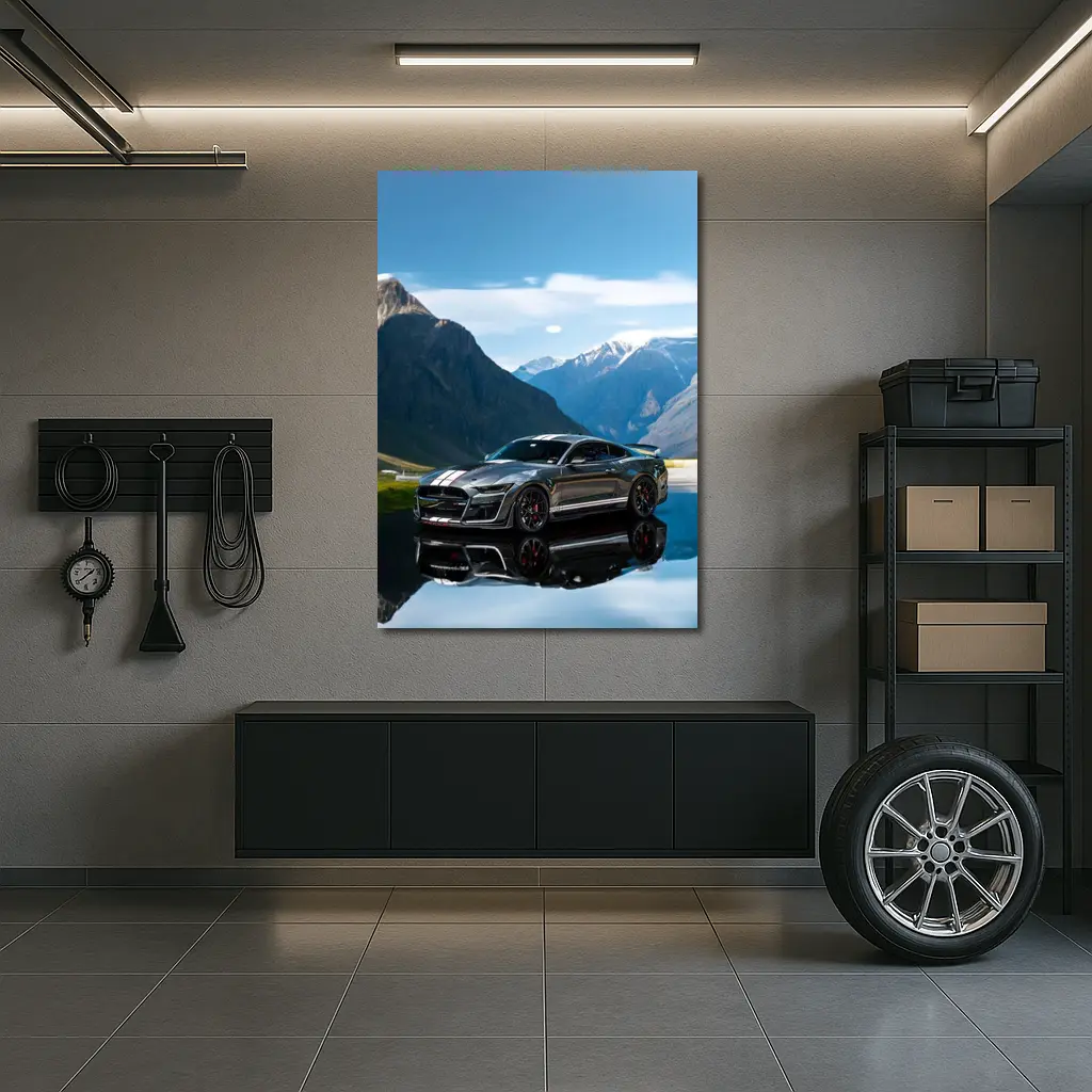 Ford Mustang Shelby GT500 Mountain Reflection – Wall Art