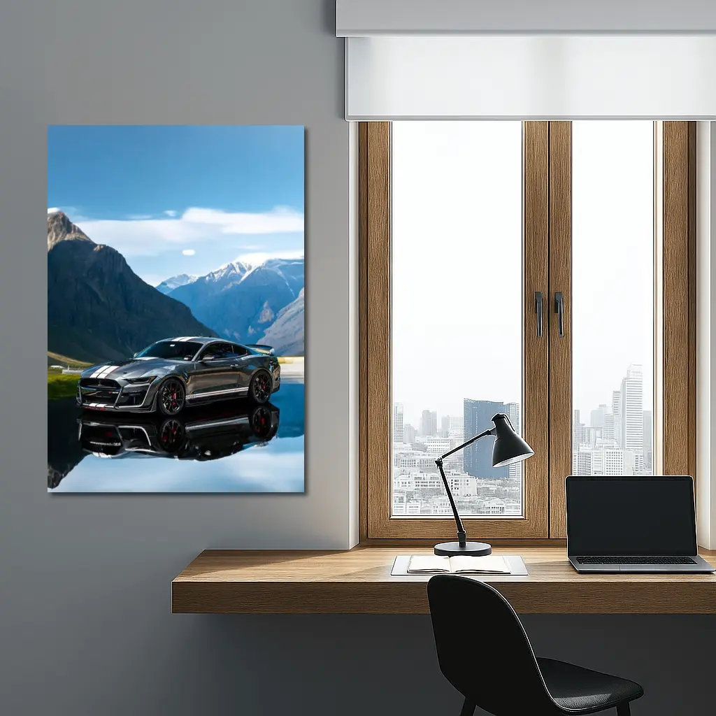 Ford Mustang Shelby GT500 Mountain Reflection – Wall Art