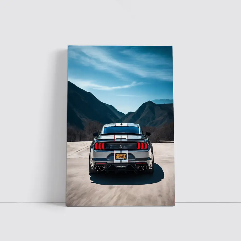 Ford Mustang Shelby GT500 Mountain Road Rear – Wall Art