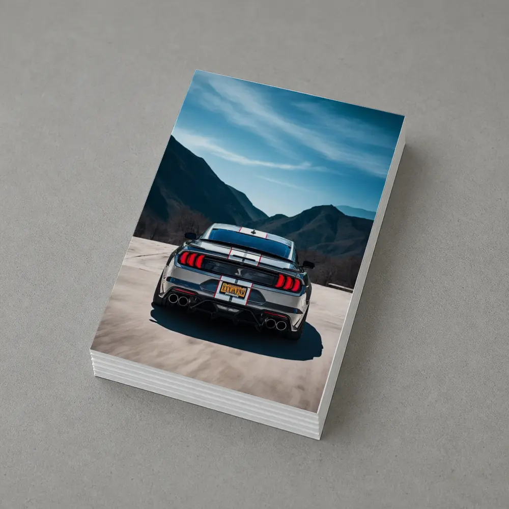 Ford Mustang Shelby GT500 Mountain Road Rear – Postcards