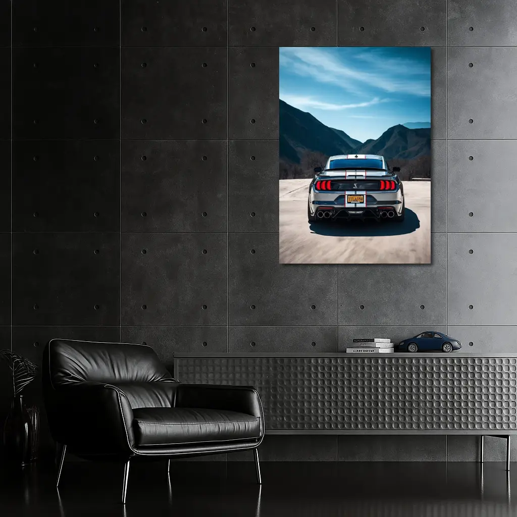 Ford Mustang Shelby GT500 Mountain Road Rear – Wall Art