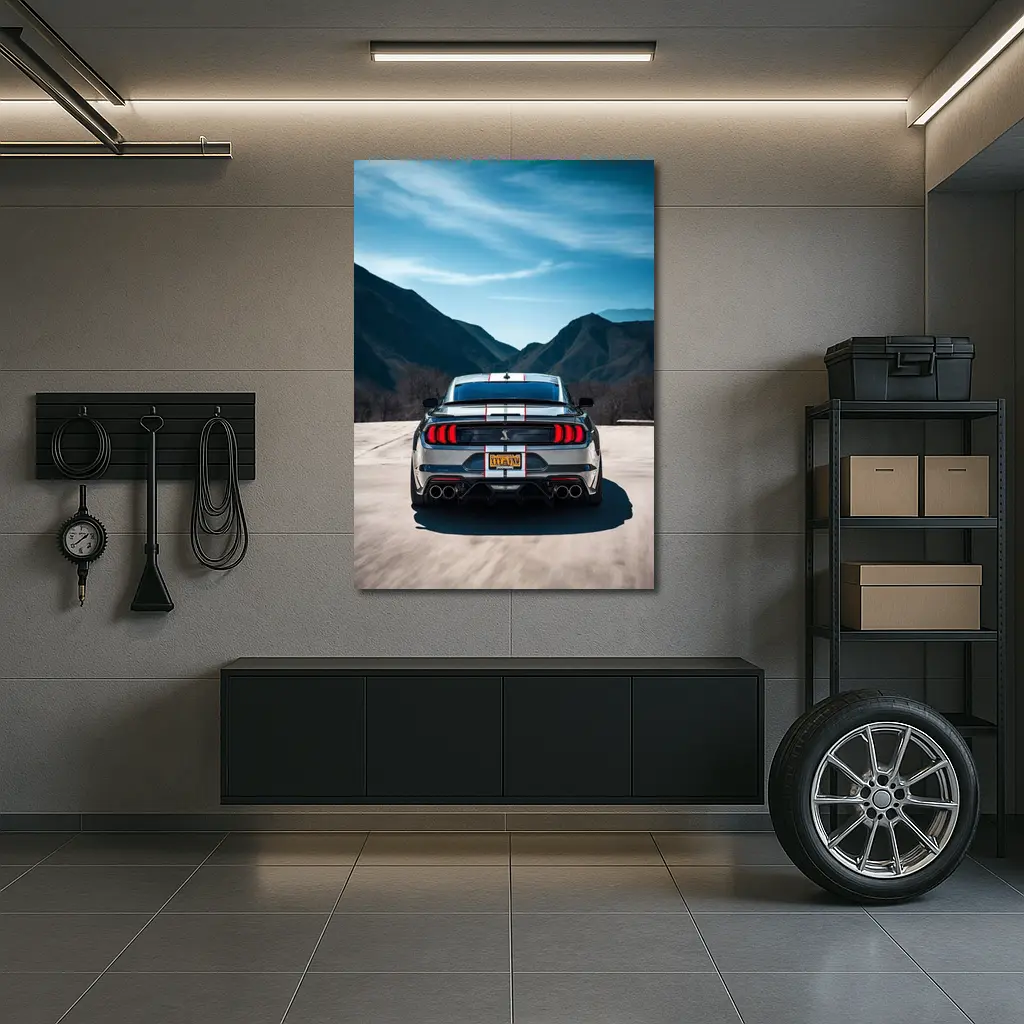 Ford Mustang Shelby GT500 Mountain Road Rear – Wall Art