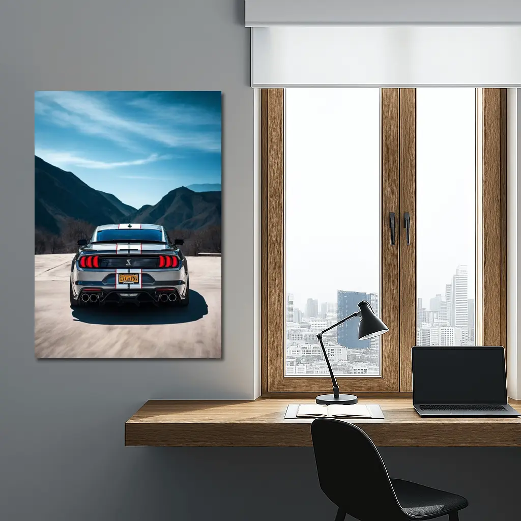 Ford Mustang Shelby GT500 Mountain Road Rear – Wall Art