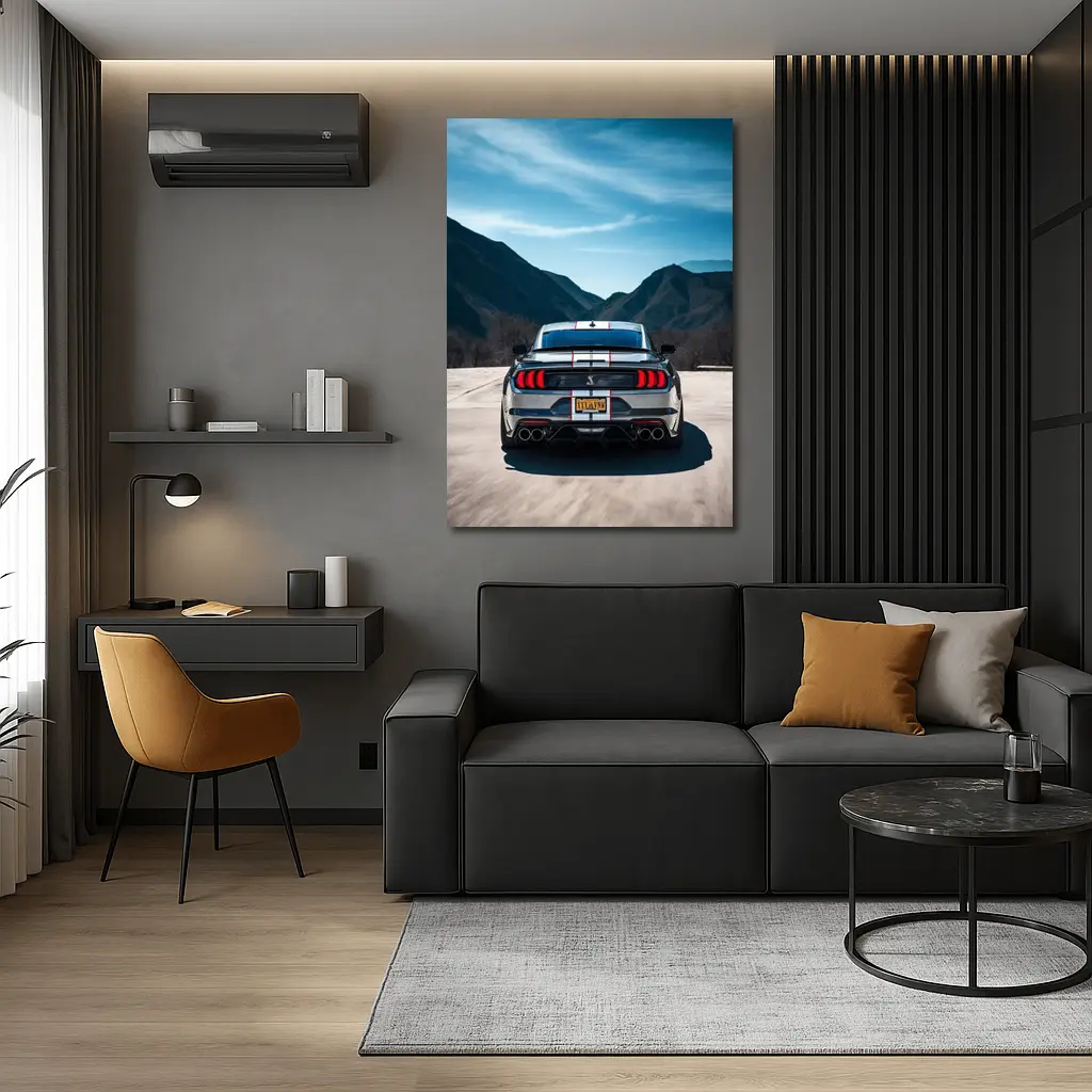 Ford Mustang Shelby GT500 Mountain Road Rear – Wall Art