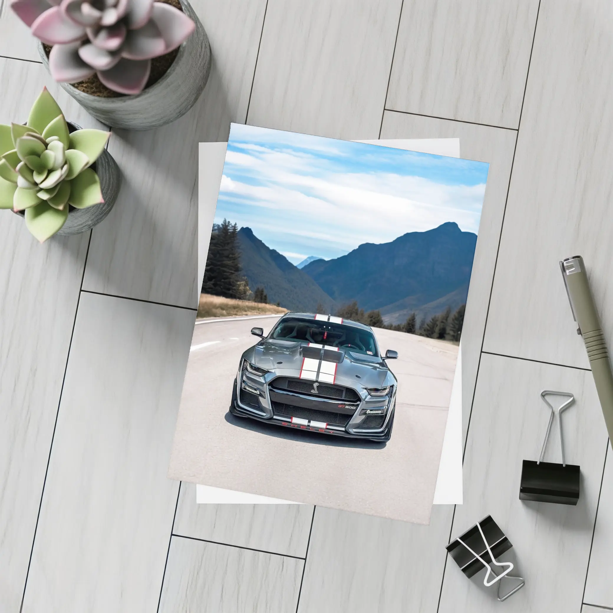 Ford Mustang Shelby GT500 Mountain Road – Postcards