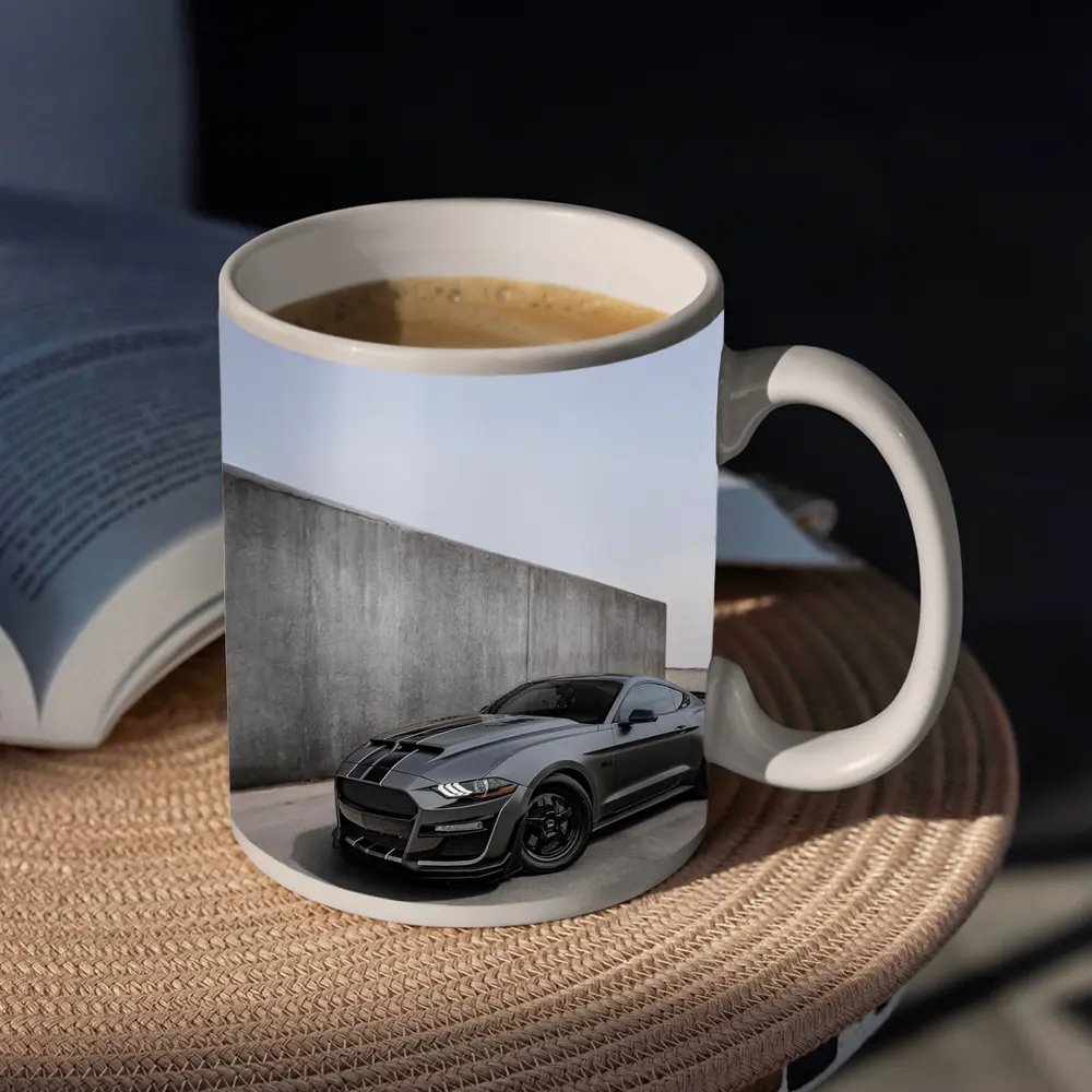 Ford Mustang Shelby GT500 Gray Concrete Wall – Mugs