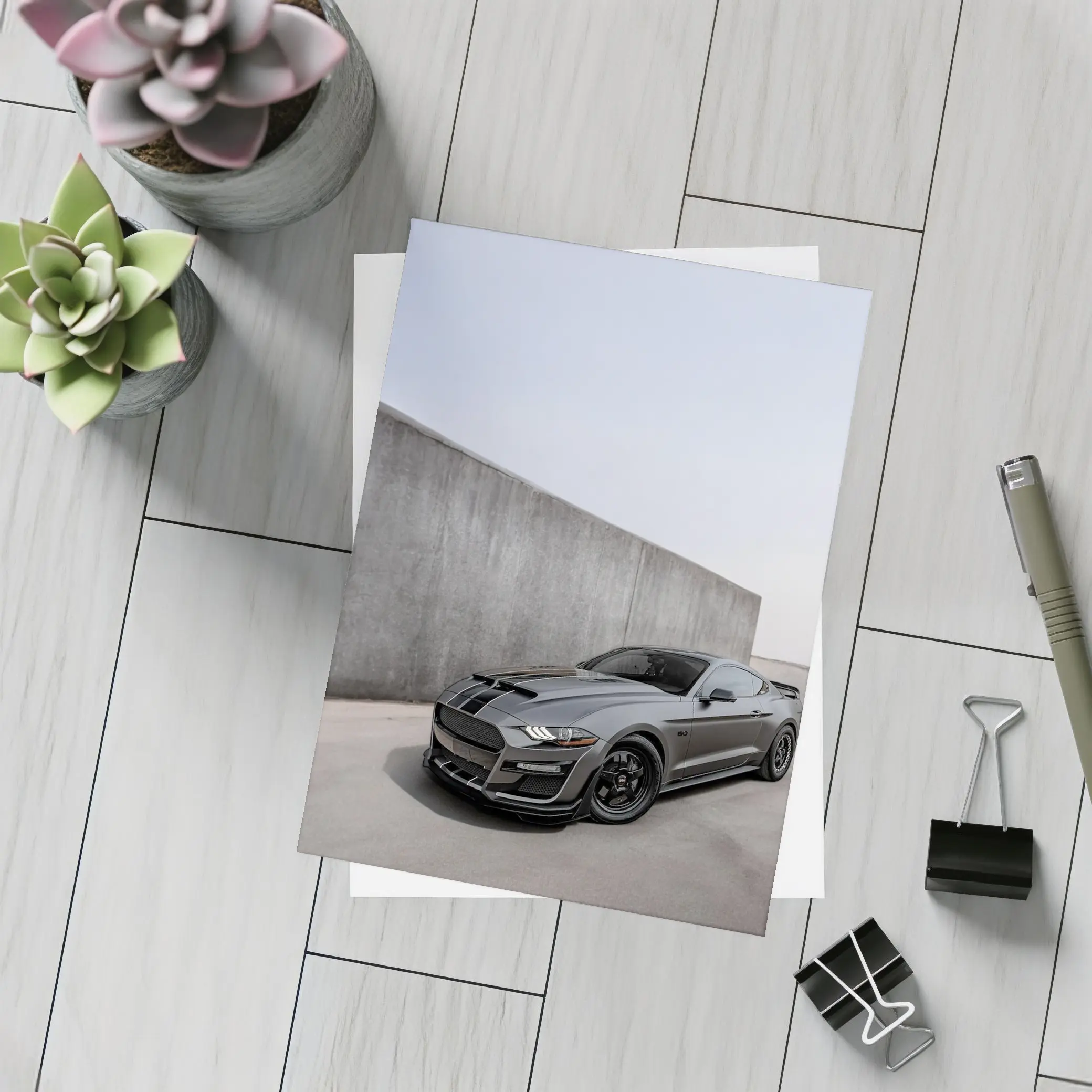 Ford Mustang Shelby GT500 Gray Concrete Wall – Postcards