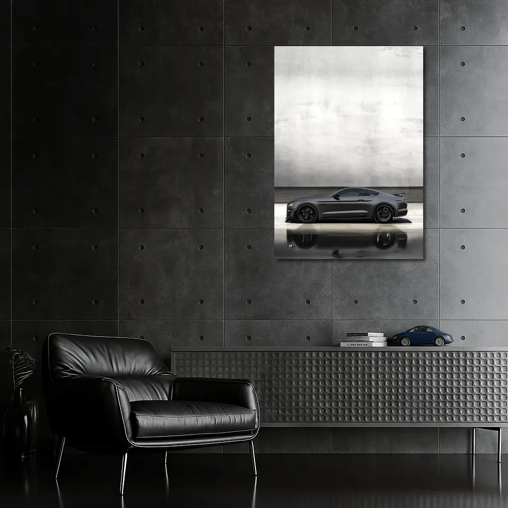 Ford Mustang Shelby GT500 Dark Gray Concrete – Wall Art