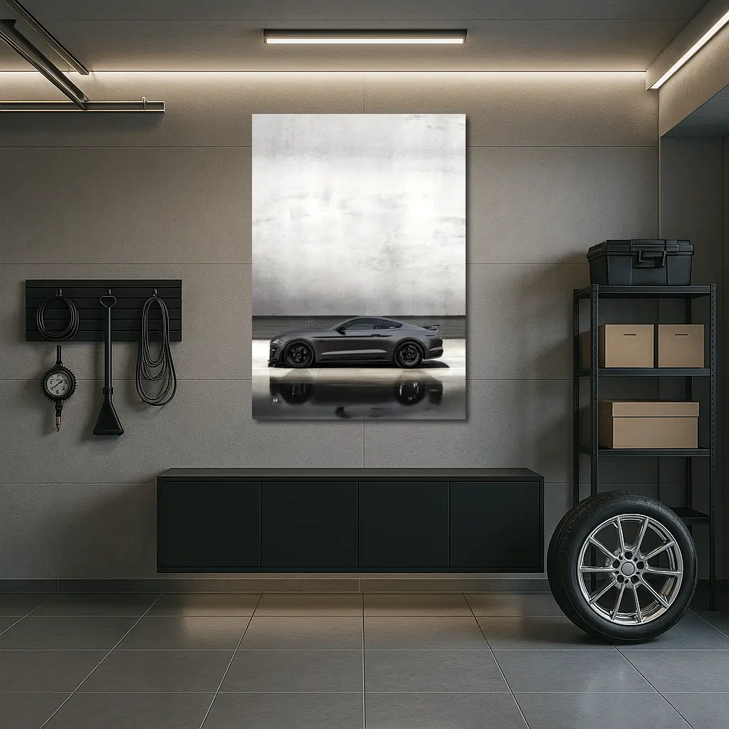 Ford Mustang Shelby GT500 Dark Gray Concrete – Wall Art
