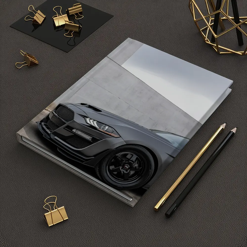 Ford Mustang Shelby GT500 Against Concrete Wall – Notebooks