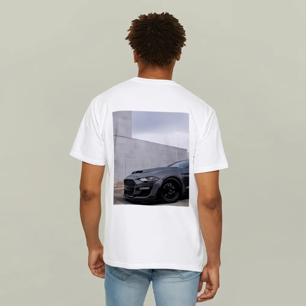 Ford Mustang Shelby GT500 Against Concrete Wall – T-Shirts