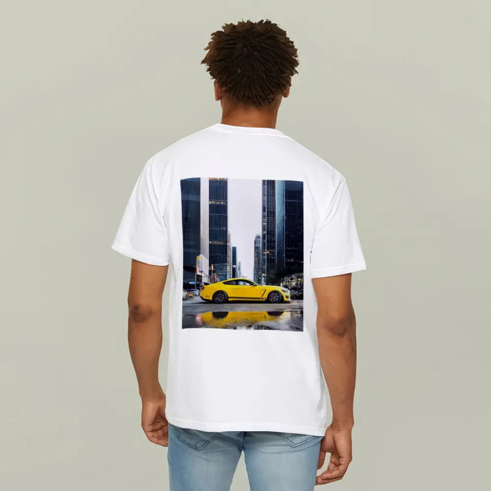 Ford Mustang GT350 Yellow City Street – T-Shirts