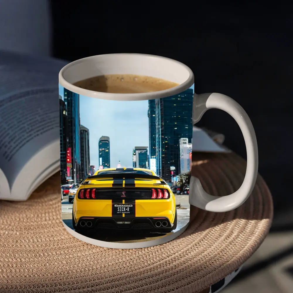Ford Mustang Shelby GT Yellow City Street – Mugs