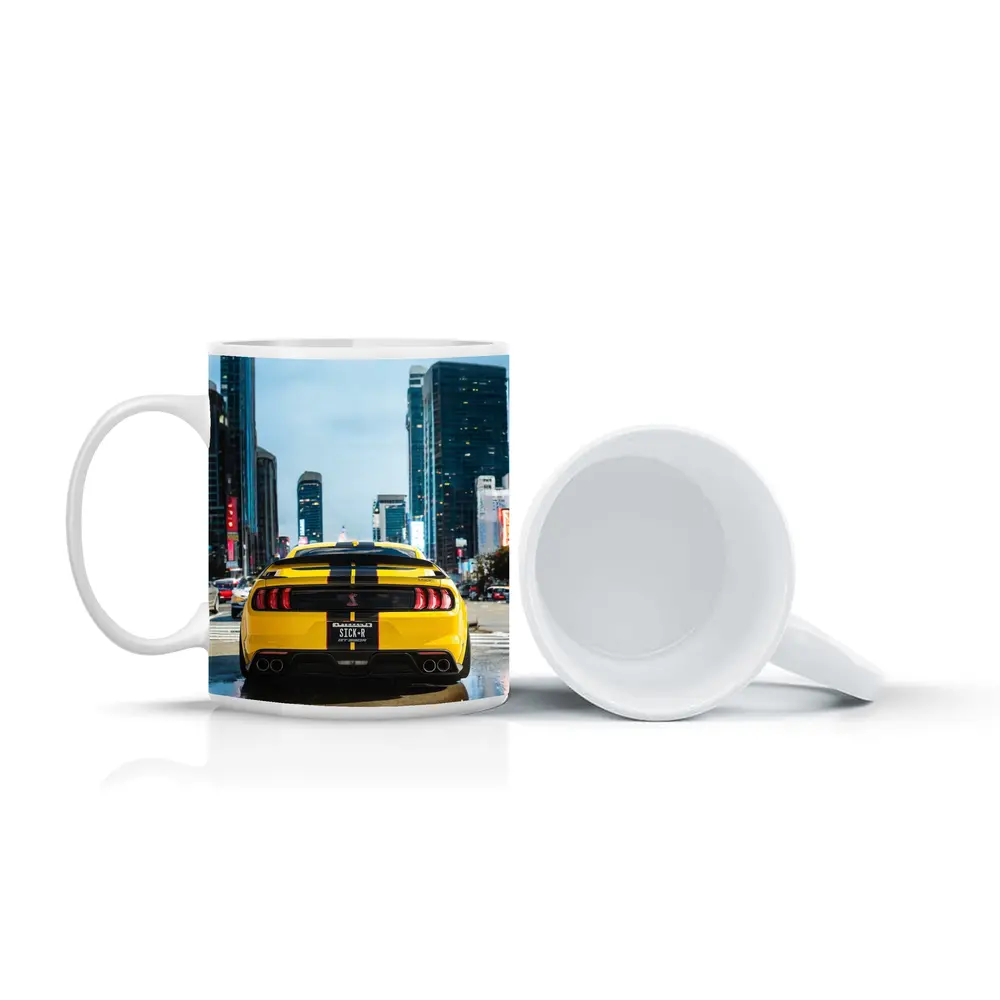 Ford Mustang Shelby GT Yellow City Street – Mugs