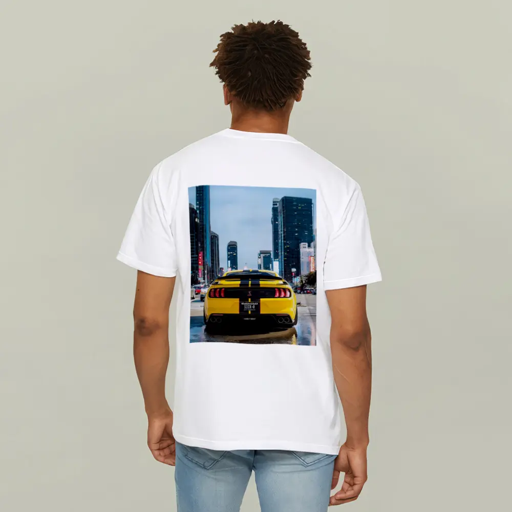 Ford Mustang Shelby GT Yellow City Street – T-Shirts