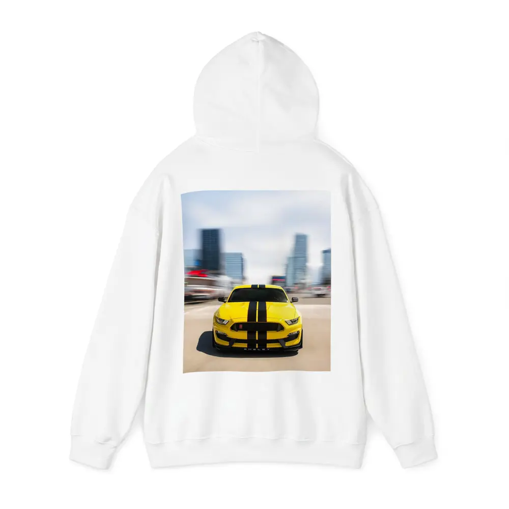 Ford Mustang Shelby GT350 Yellow City Street – Hoodies