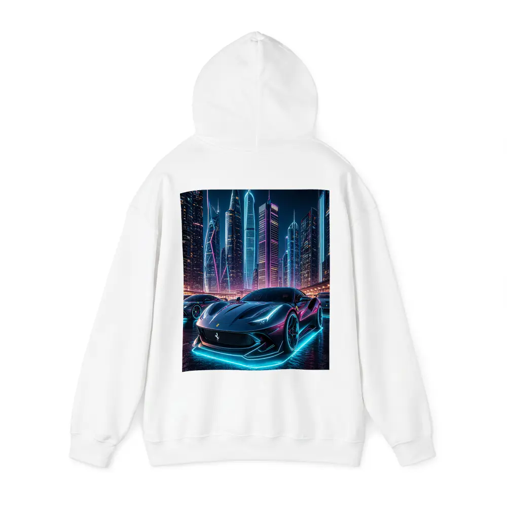 Ferrari Roma Neon City Night Art – Hoodies