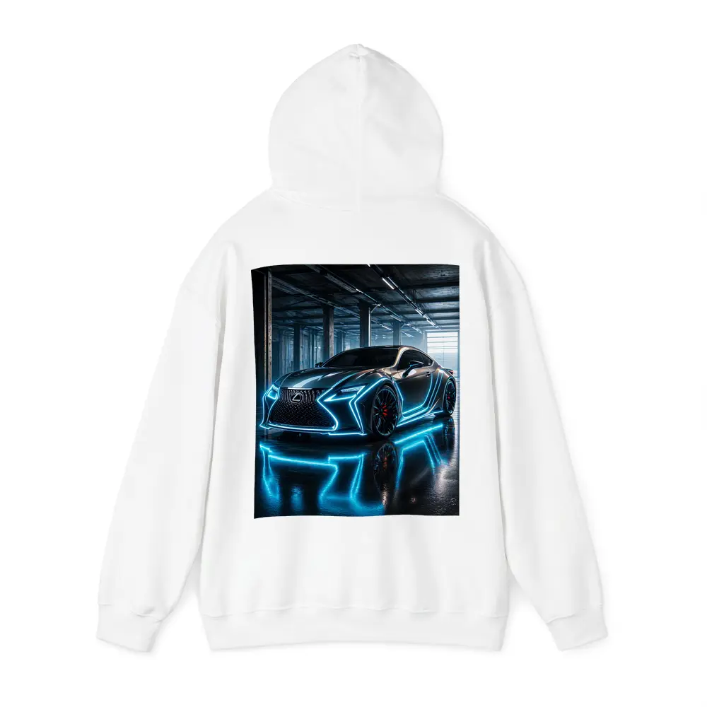 Lexus RC Neon Blue Lights Garage – Hoodies