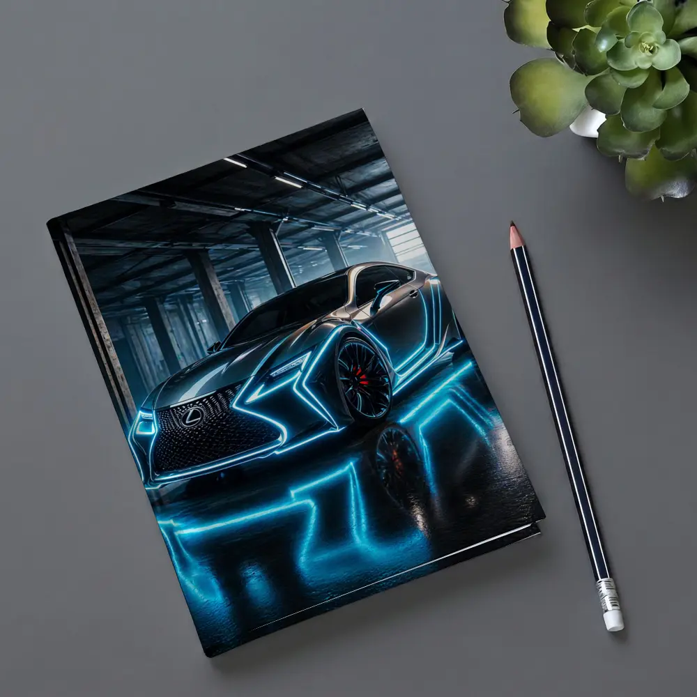 Lexus RC Neon Blue Lights Garage – Notebooks