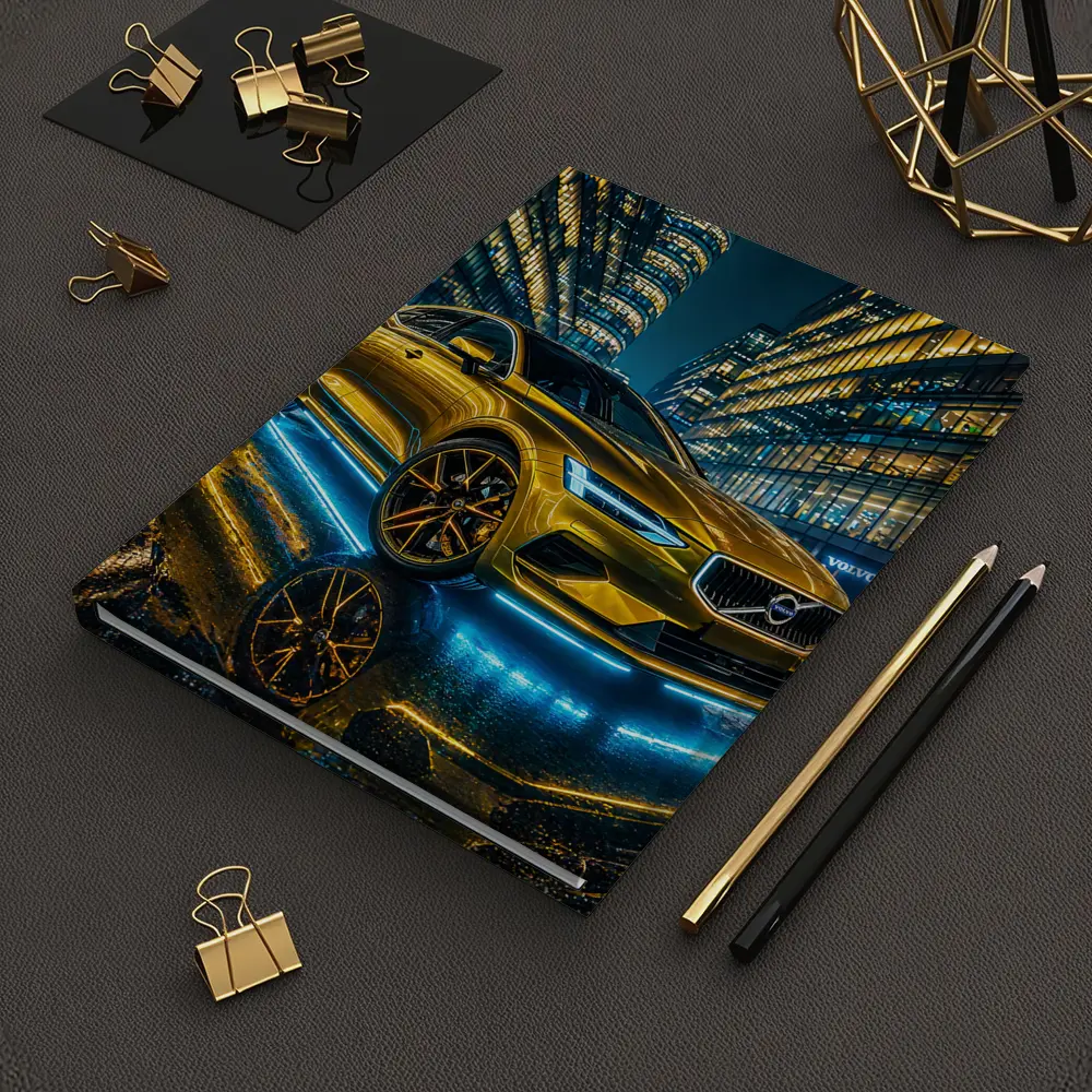 Volvo S60 Gold Neon City Night – Notebooks