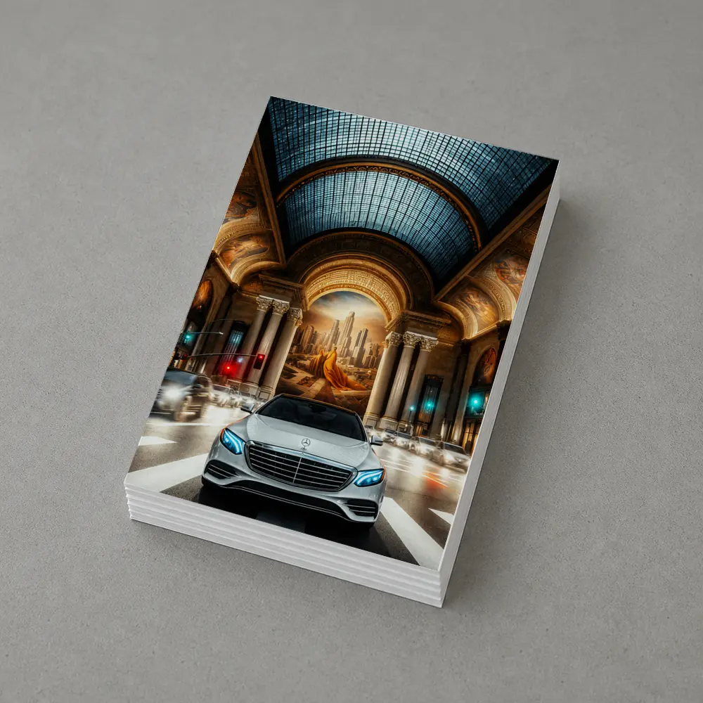 Mercedes S Class Grand Hall City Street – Postcards