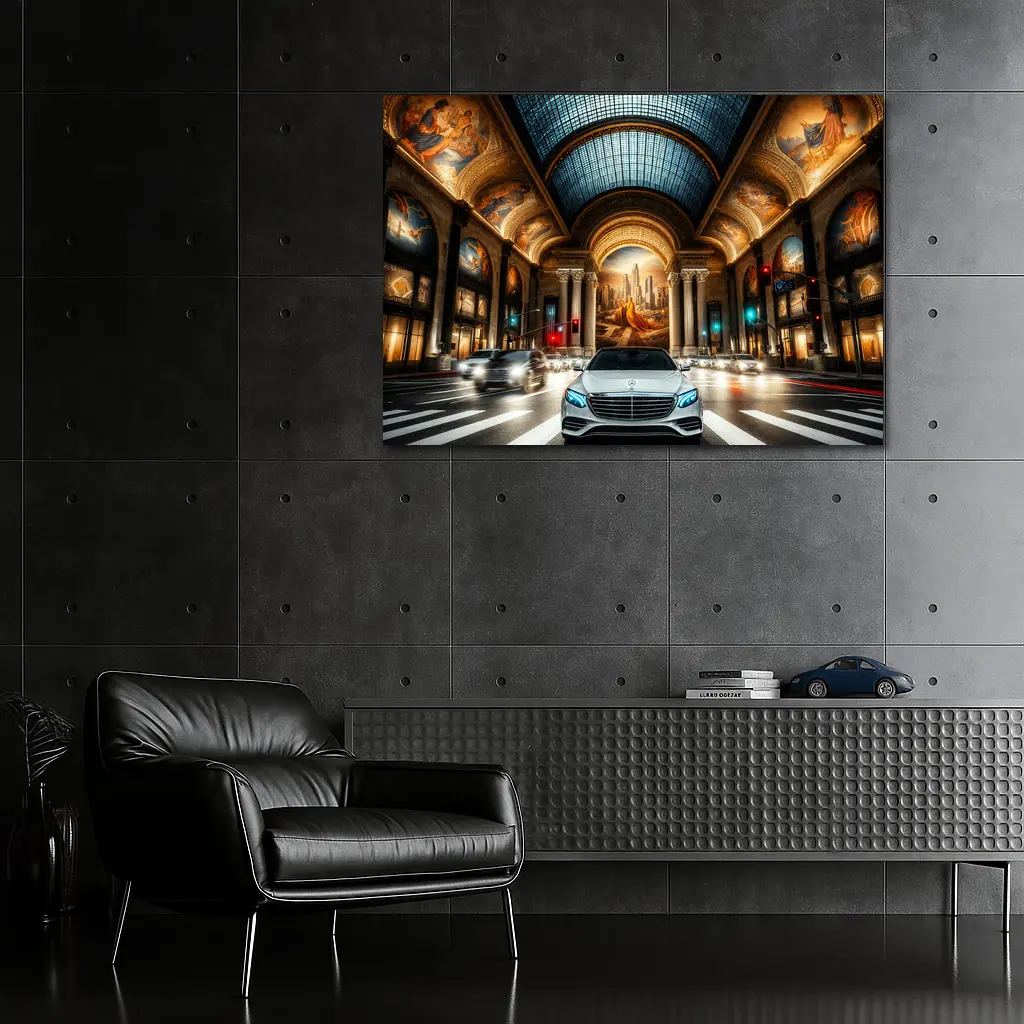 Mercedes S Class Grand Hall City Street – Wall Art