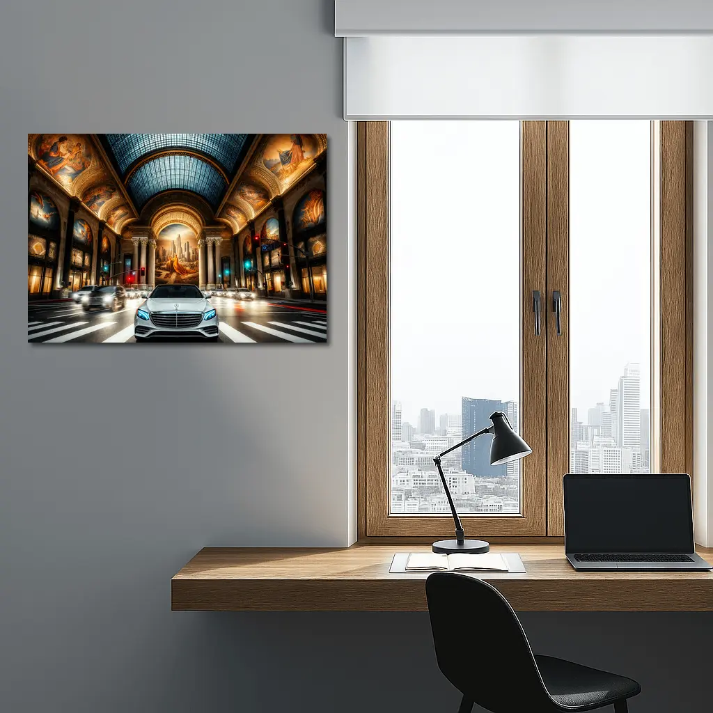 Mercedes S Class Grand Hall City Street – Wall Art