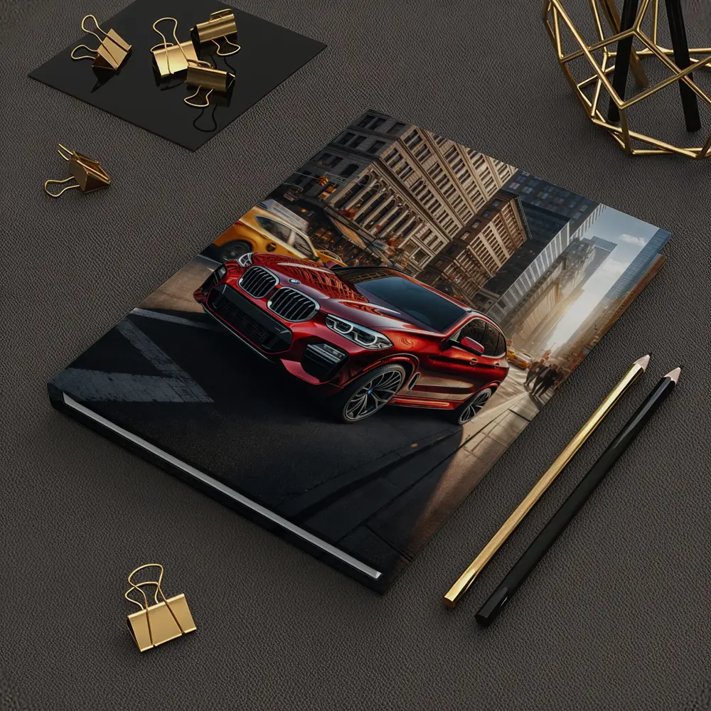 BMW X3 Red SUV City Street – Notebooks