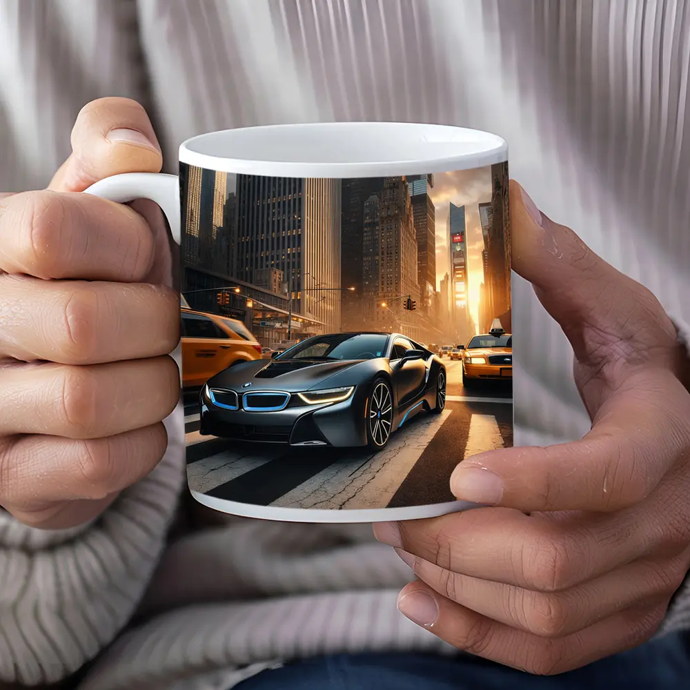 BMW i8 Driving Through New York City – Mugs