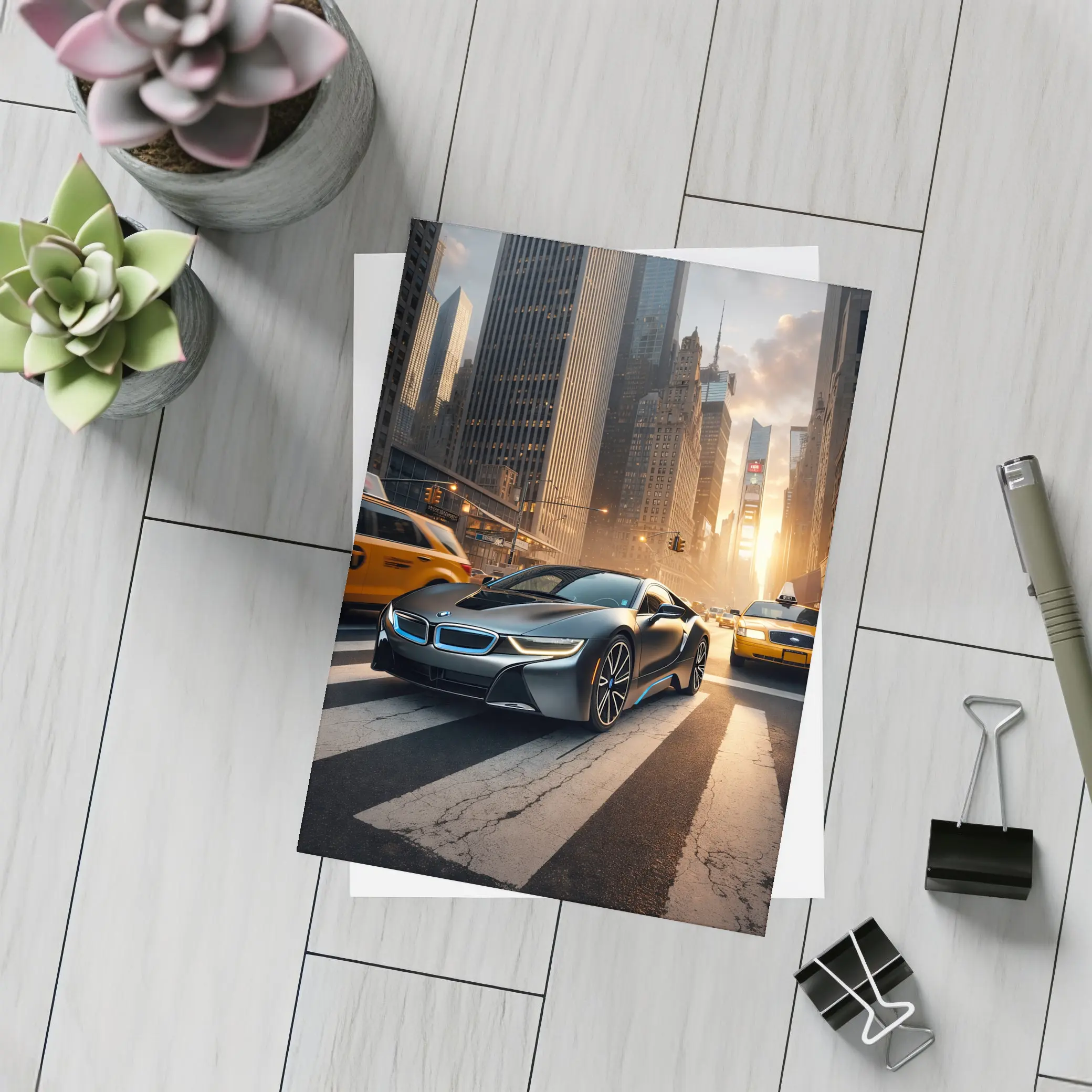 BMW i8 Driving Through New York City – Postcards