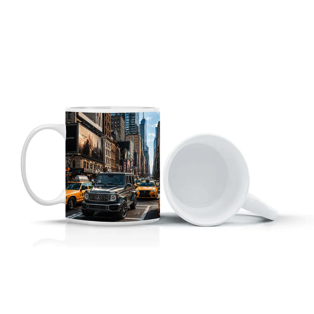 Mercedes G Wagon Black SUV New York Street – Mugs