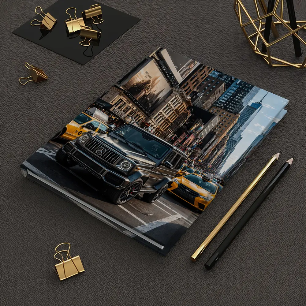 Mercedes G Wagon Black SUV New York Street – Notebooks