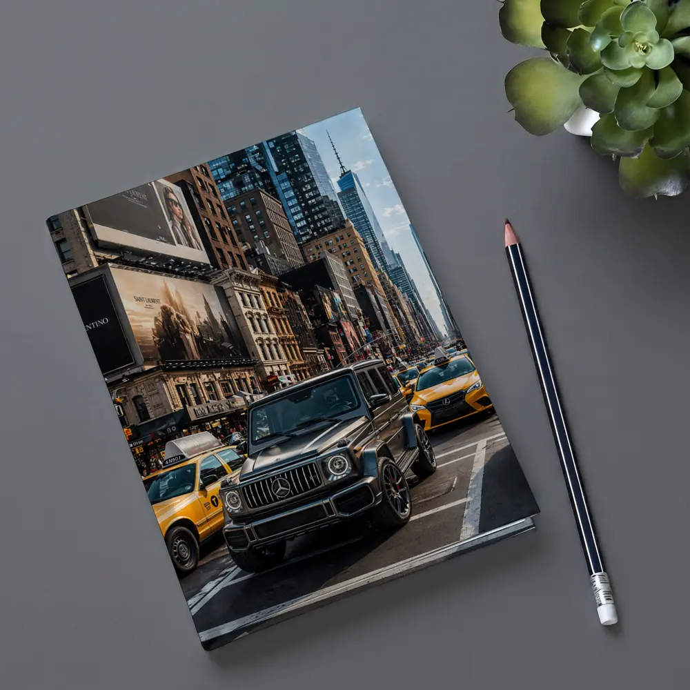 Mercedes G Wagon Black SUV New York Street – Notebooks