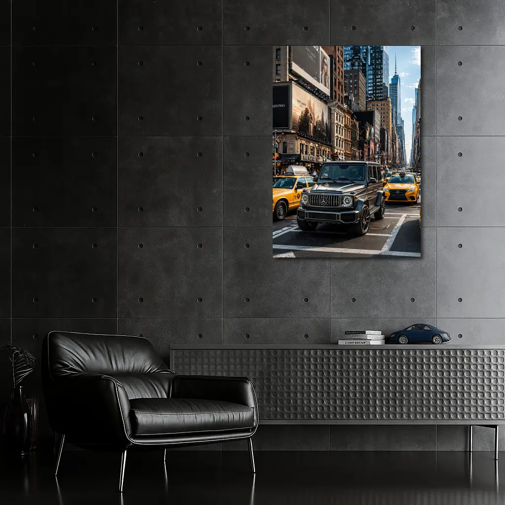 Mercedes G Wagon Black SUV New York Street – Wall Art