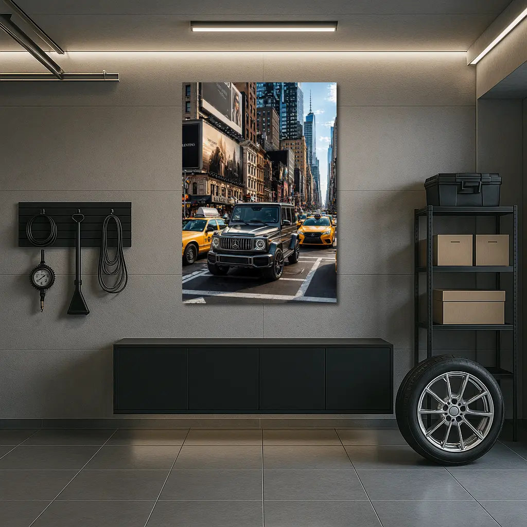 Mercedes G Wagon Black SUV New York Street – Wall Art