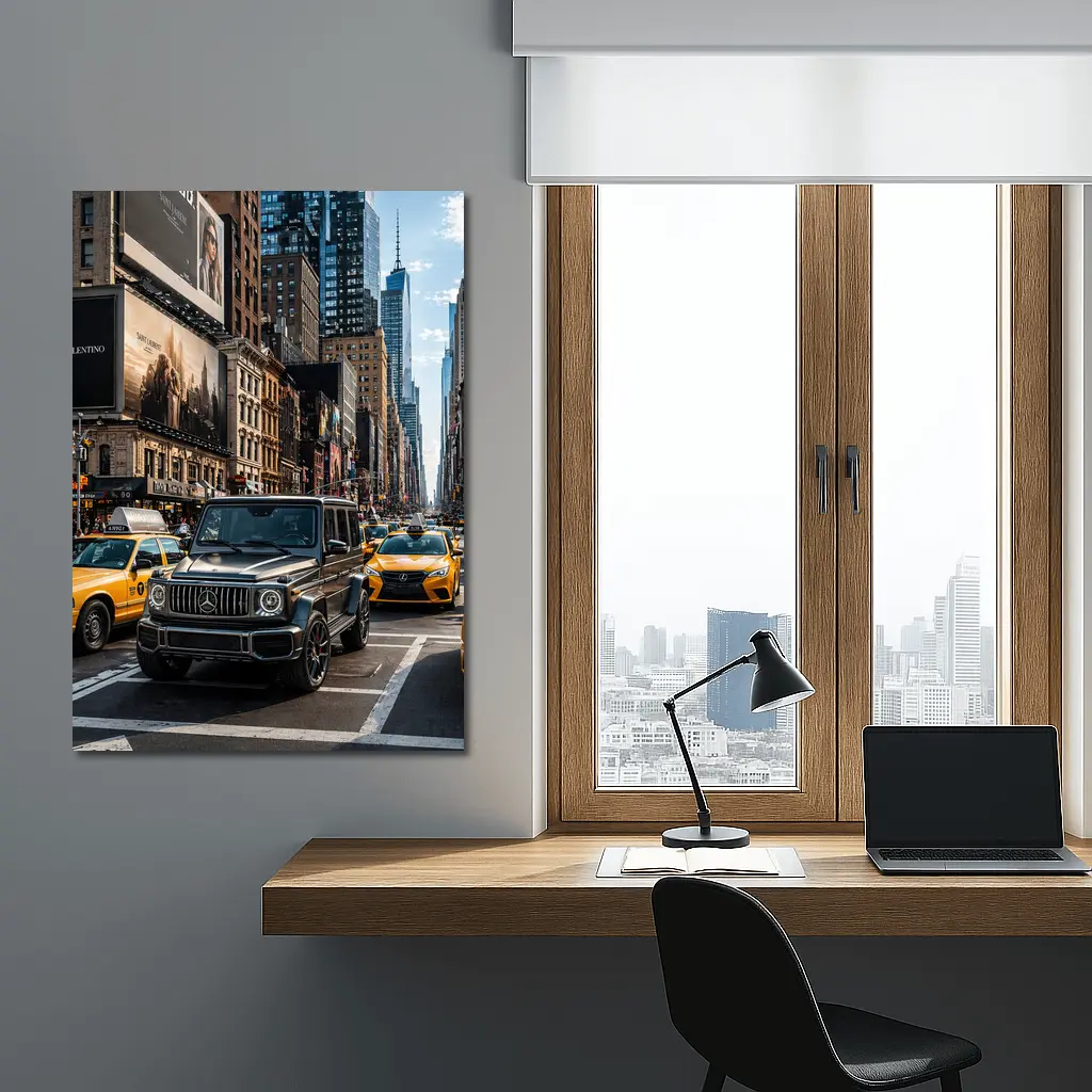 Mercedes G Wagon Black SUV New York Street – Wall Art
